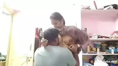 Jija enjoys his Sali’s boob sucking secretly