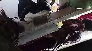 Son captures mom bathing in open backyard viral MMS