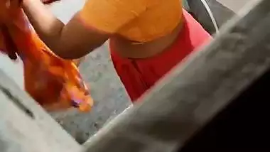 Devar keeping cam to see bhabhi taking morning bath