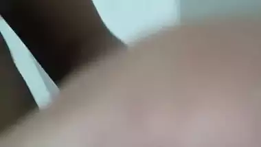 Huge boobs wife pissing and nude masturbation MMS