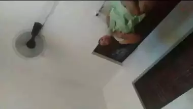 Mallu wife after bath nude before lover at home