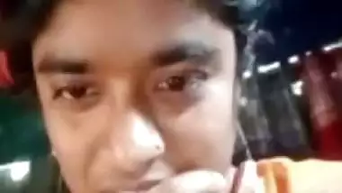 Village girl video call boobs showing recorded by lover